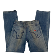 Miss Sixty 2000s Relaxed Mid Rise Straight Leg Jeans (S/M)