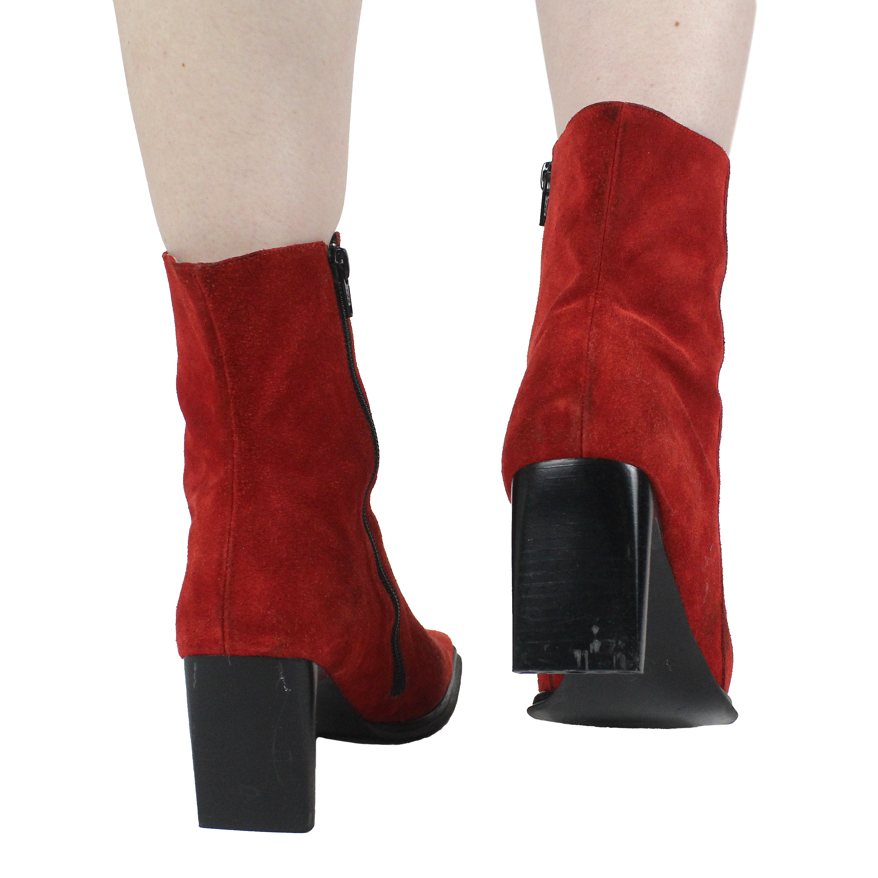 90s Red Suede Boots (EU39)