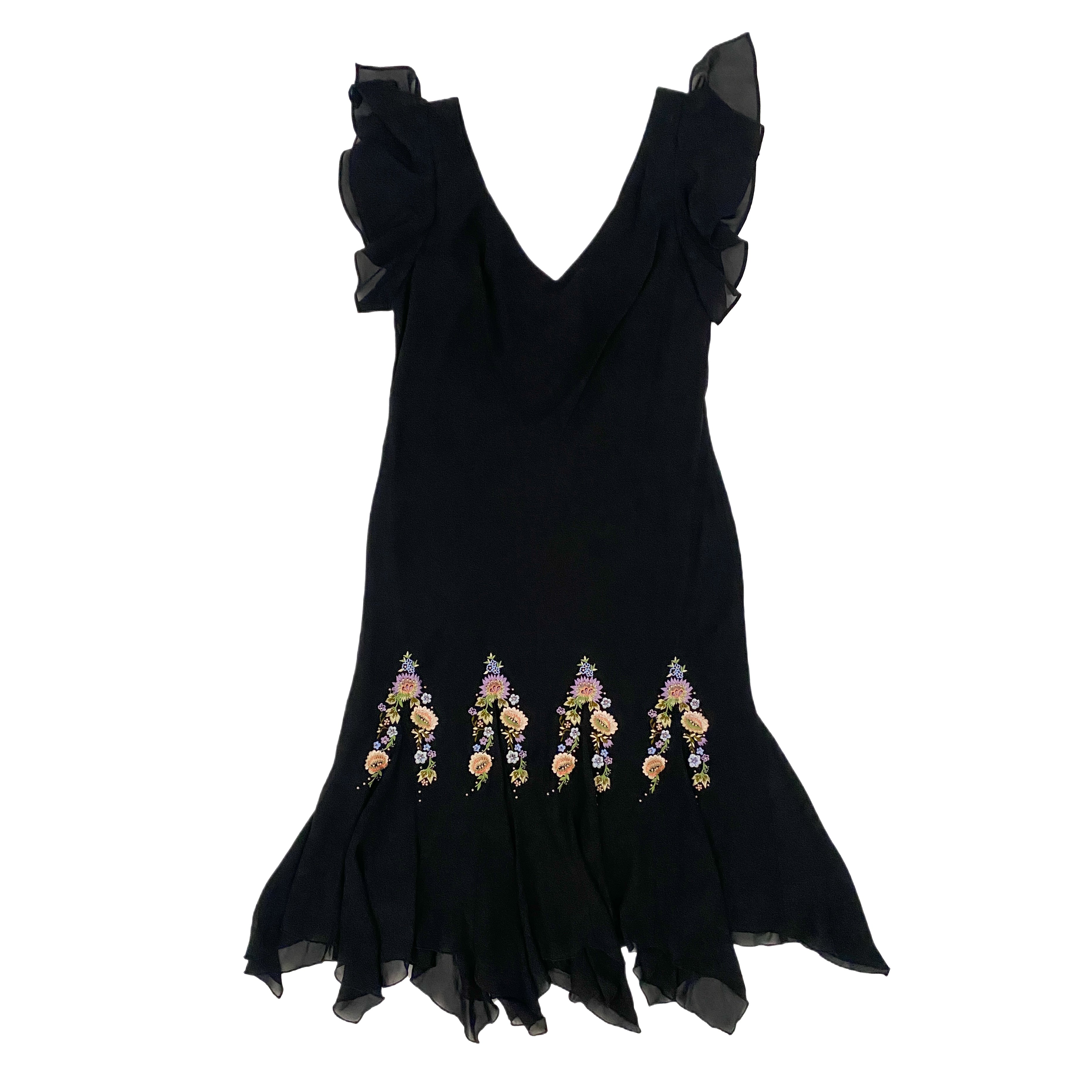 Noir Garden Party Dress (L)