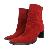 90s Red Suede Boots (EU39)