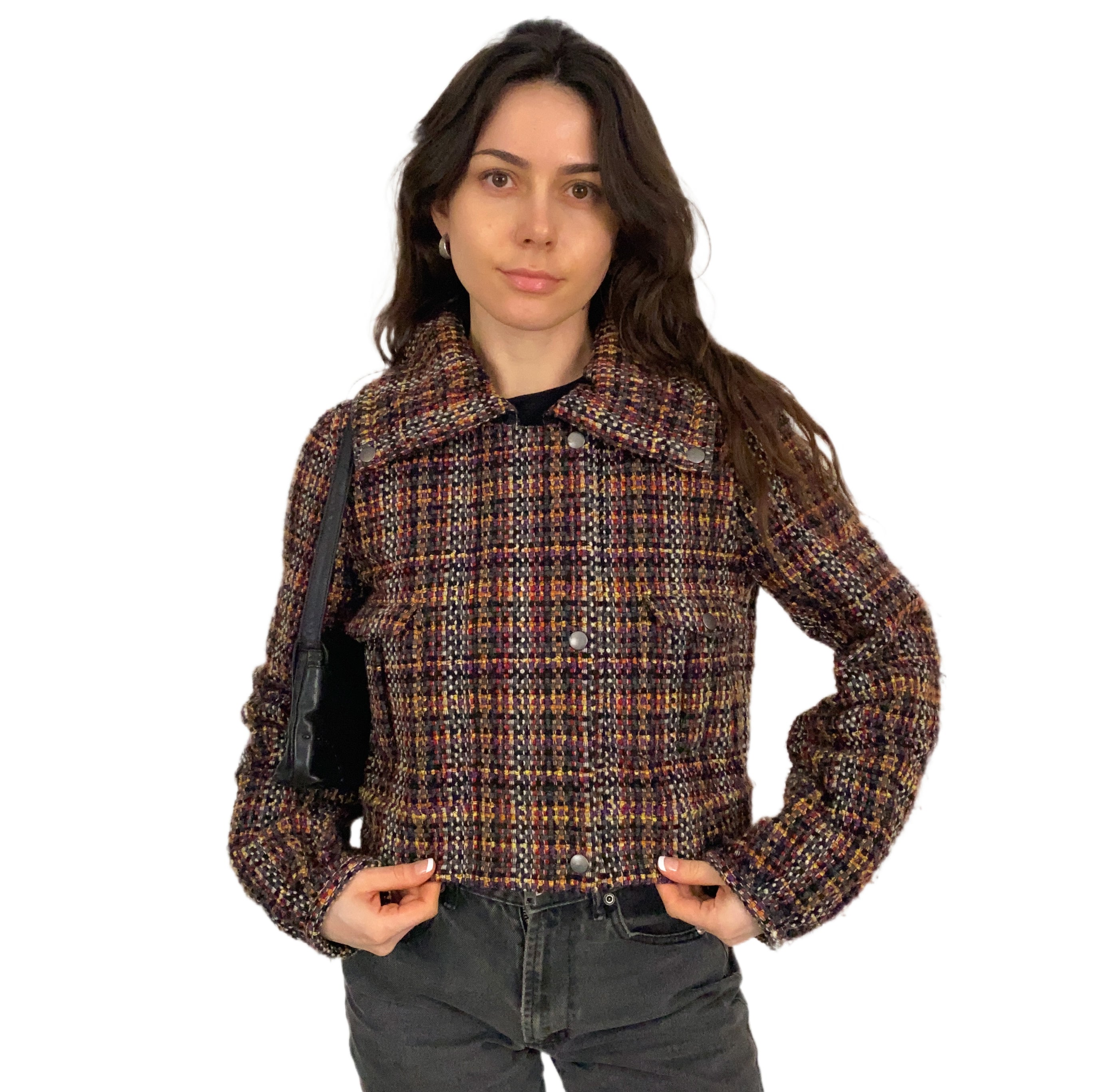 DKNY Tweed Cropped Jacket (M)