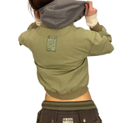 Da-Nang 2000s Embroidered Canvas Utility Jacket (S)