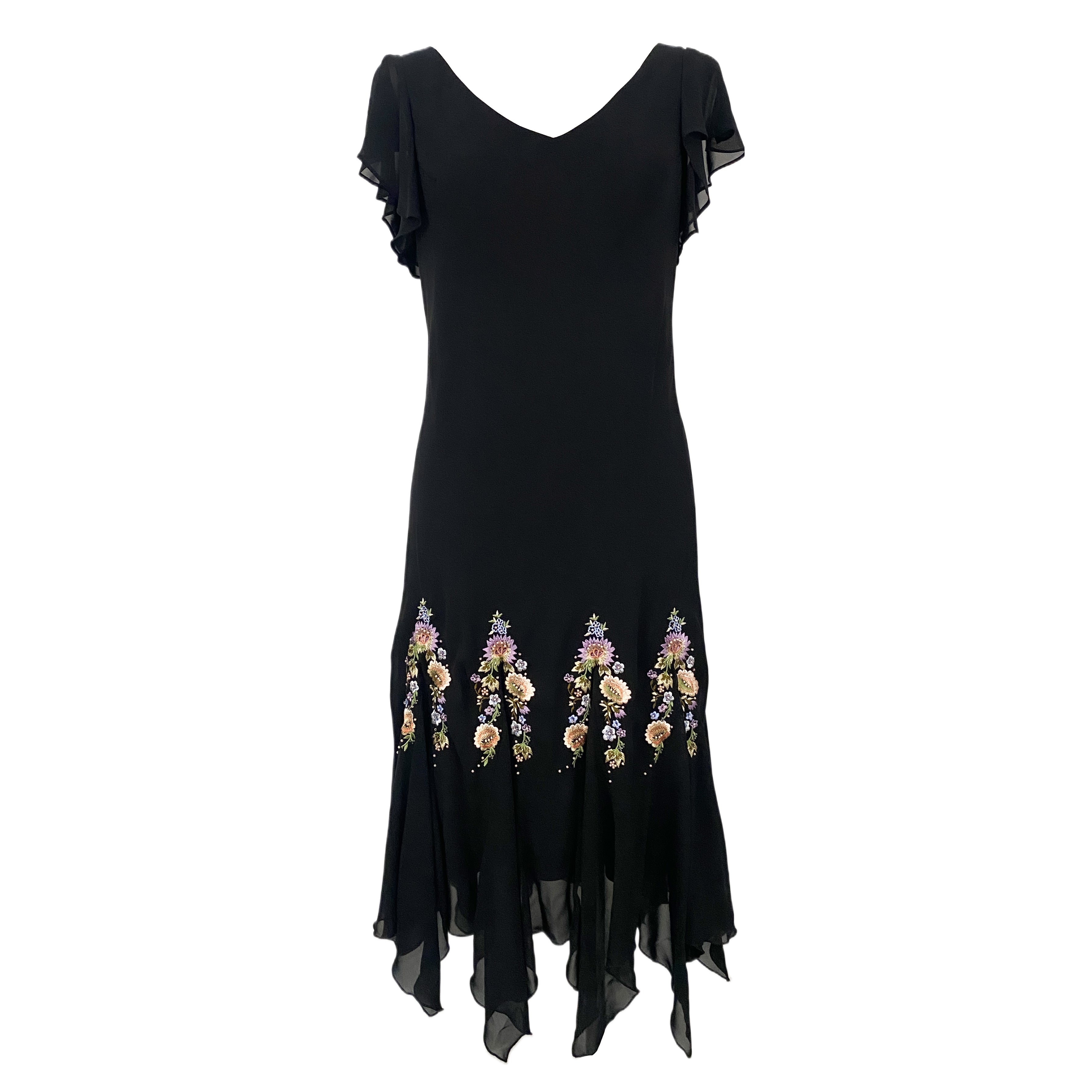 Noir Garden Party Dress (L)