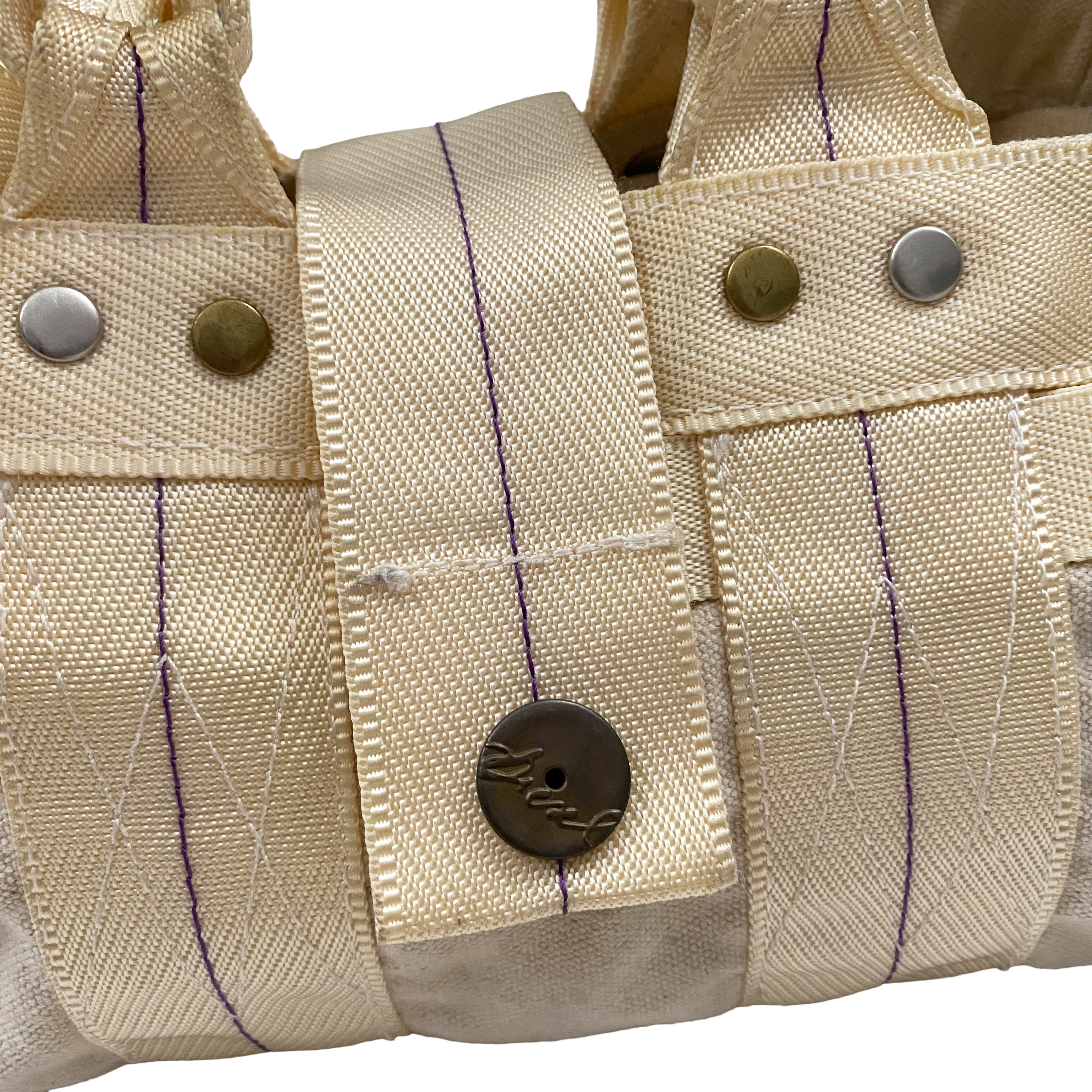 Diesel Vintage Cream Utility Canvas Bag