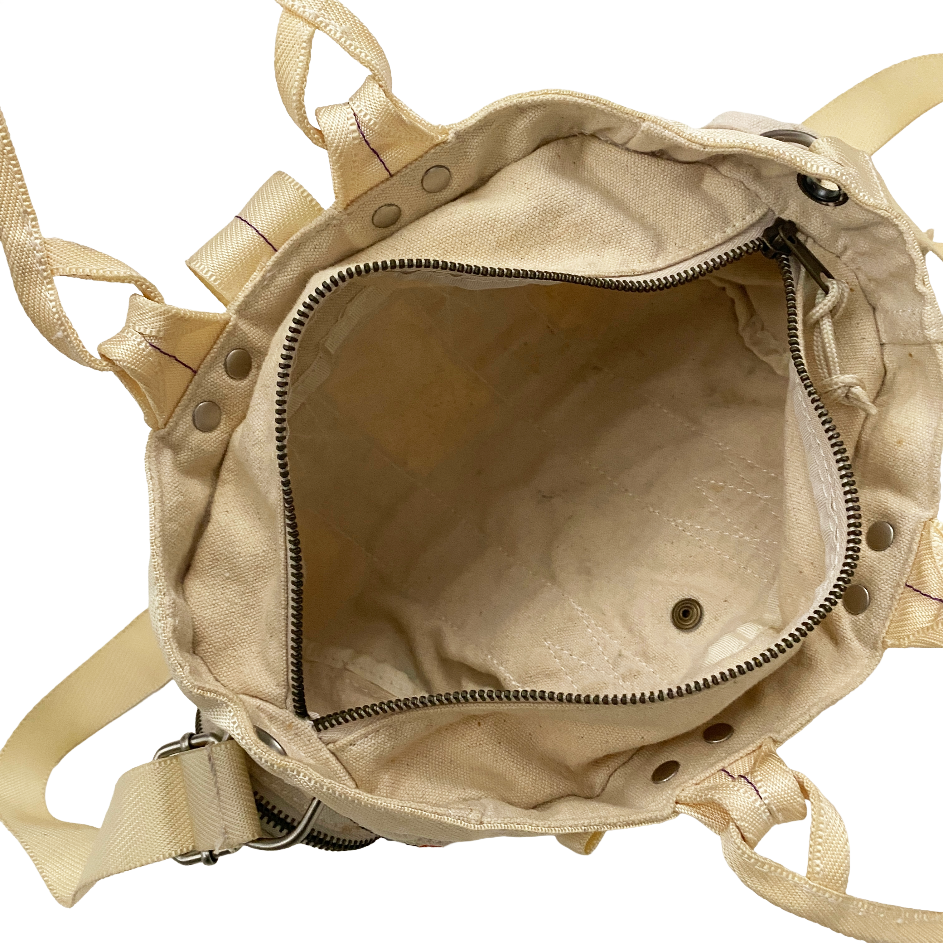 Diesel Vintage Cream Utility Canvas Bag