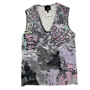 Just Cavalli Graffiti Logo Tank Top (S)