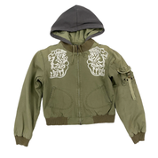 Da-Nang 2000s Embroidered Canvas Utility Jacket (S)