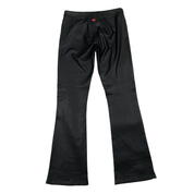 Miss Sixty 2000s Black Faux Leather Low-Mid Rise Flares (S/M)