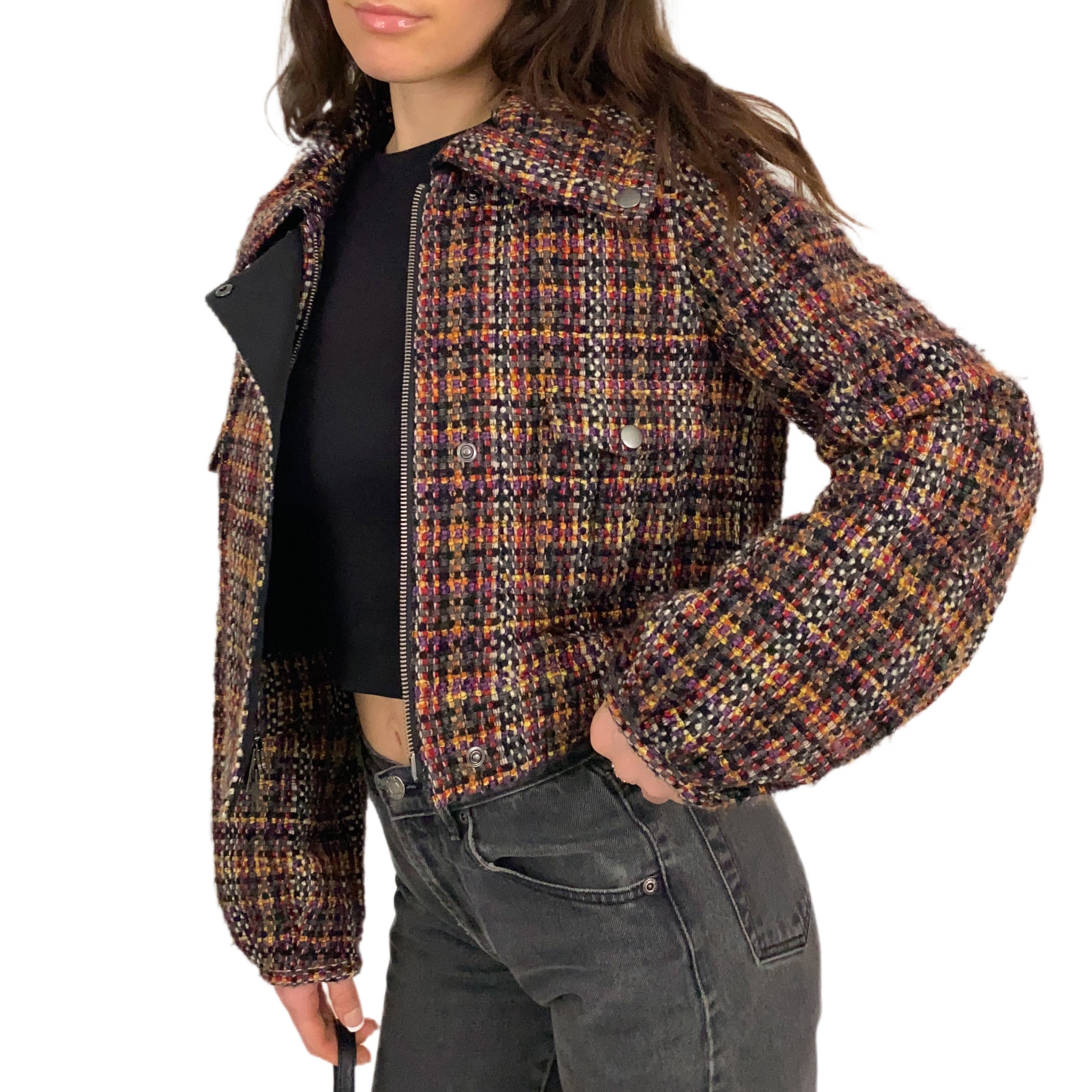 DKNY Tweed Cropped Jacket (M)
