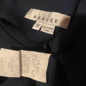 Blue Silk Low Back Mini Dress (S/M)