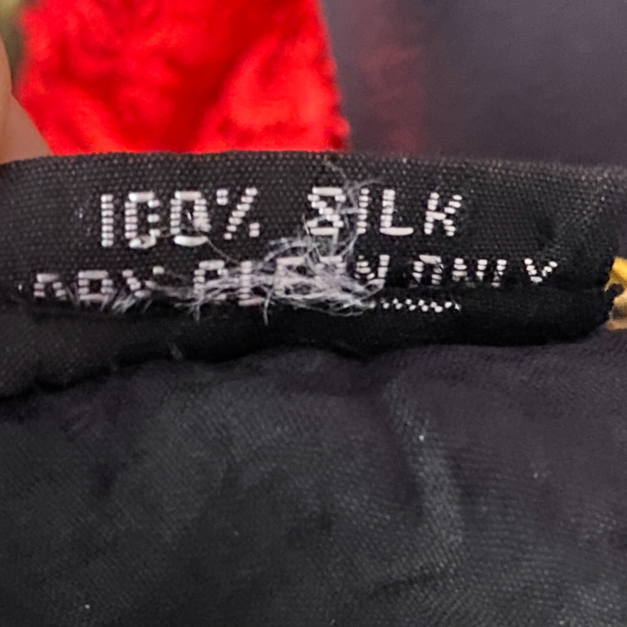 Vintage Silk Gold Butterfly Top (XS-M)