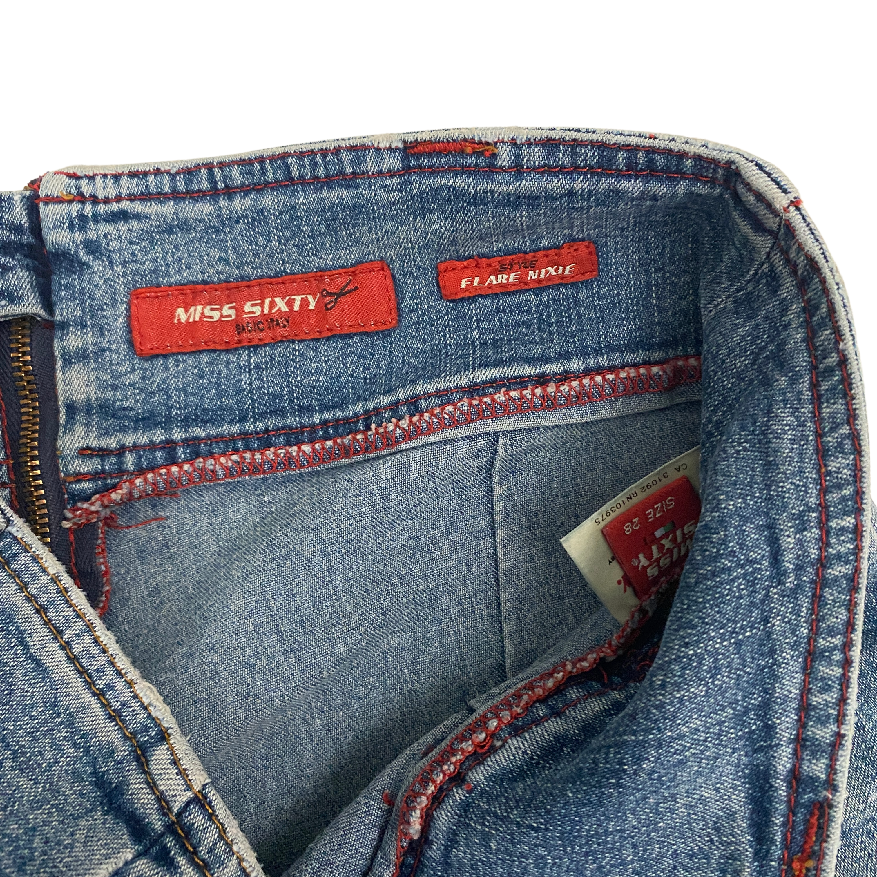 Miss Sixty 2000s Ultra Low Rise Nixie Flare Jeans (XS/S)