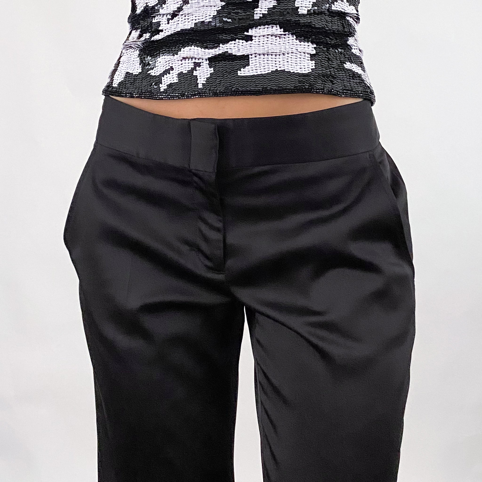 BCBGMAXAZRIA Satin Trousers - Medium
