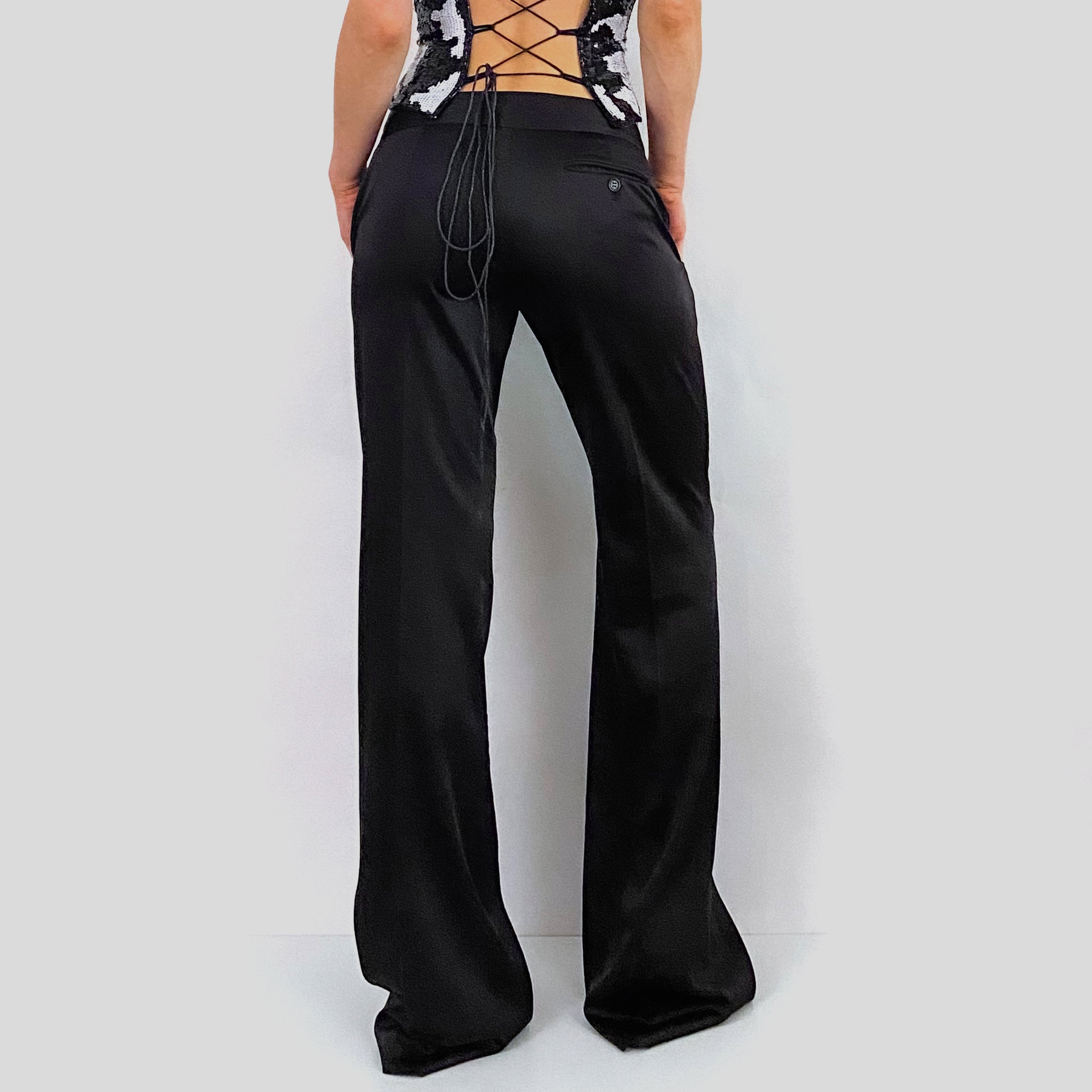 BCBGMAXAZRIA Satin Trousers - Medium