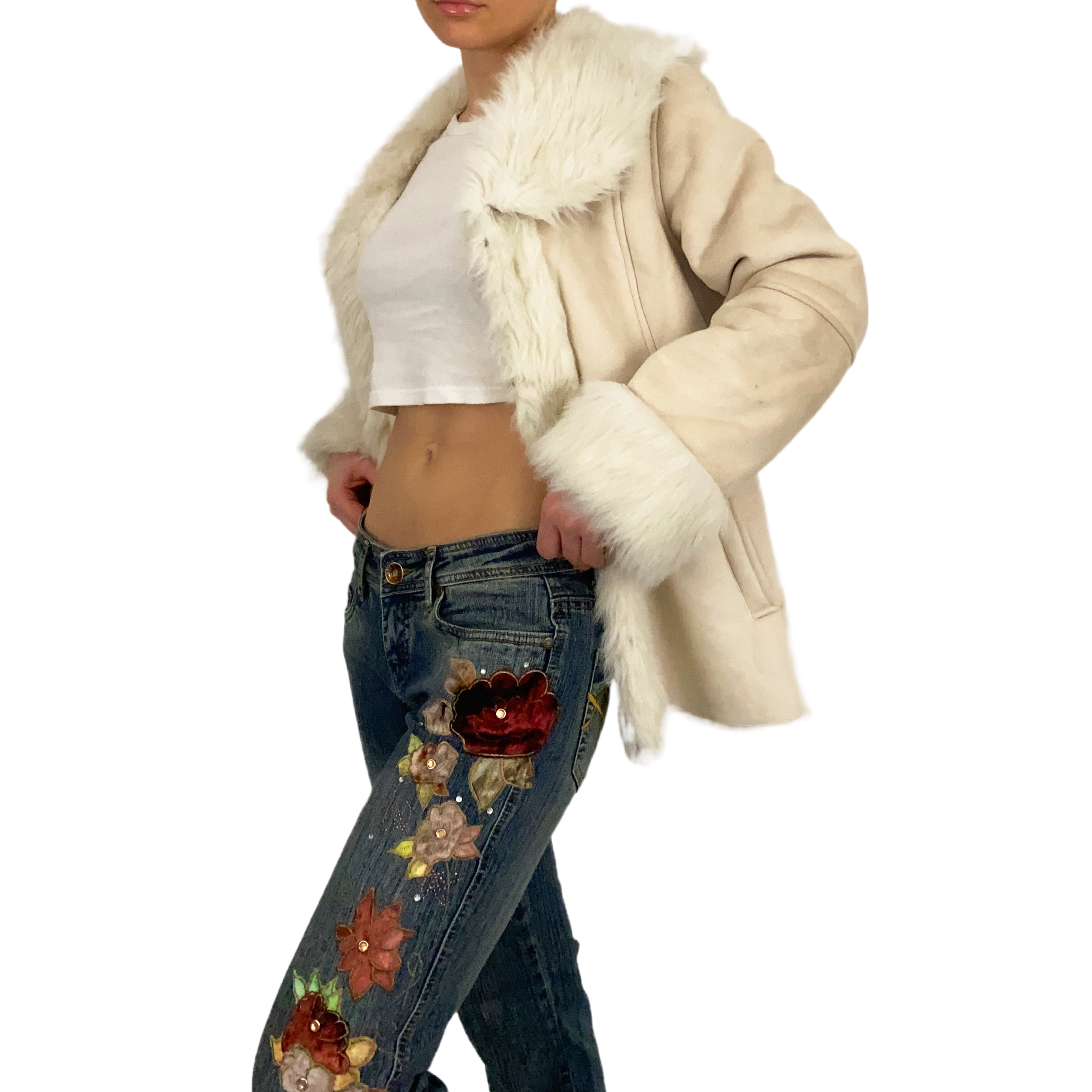 Penny Lane Faux Fur Coat (L)