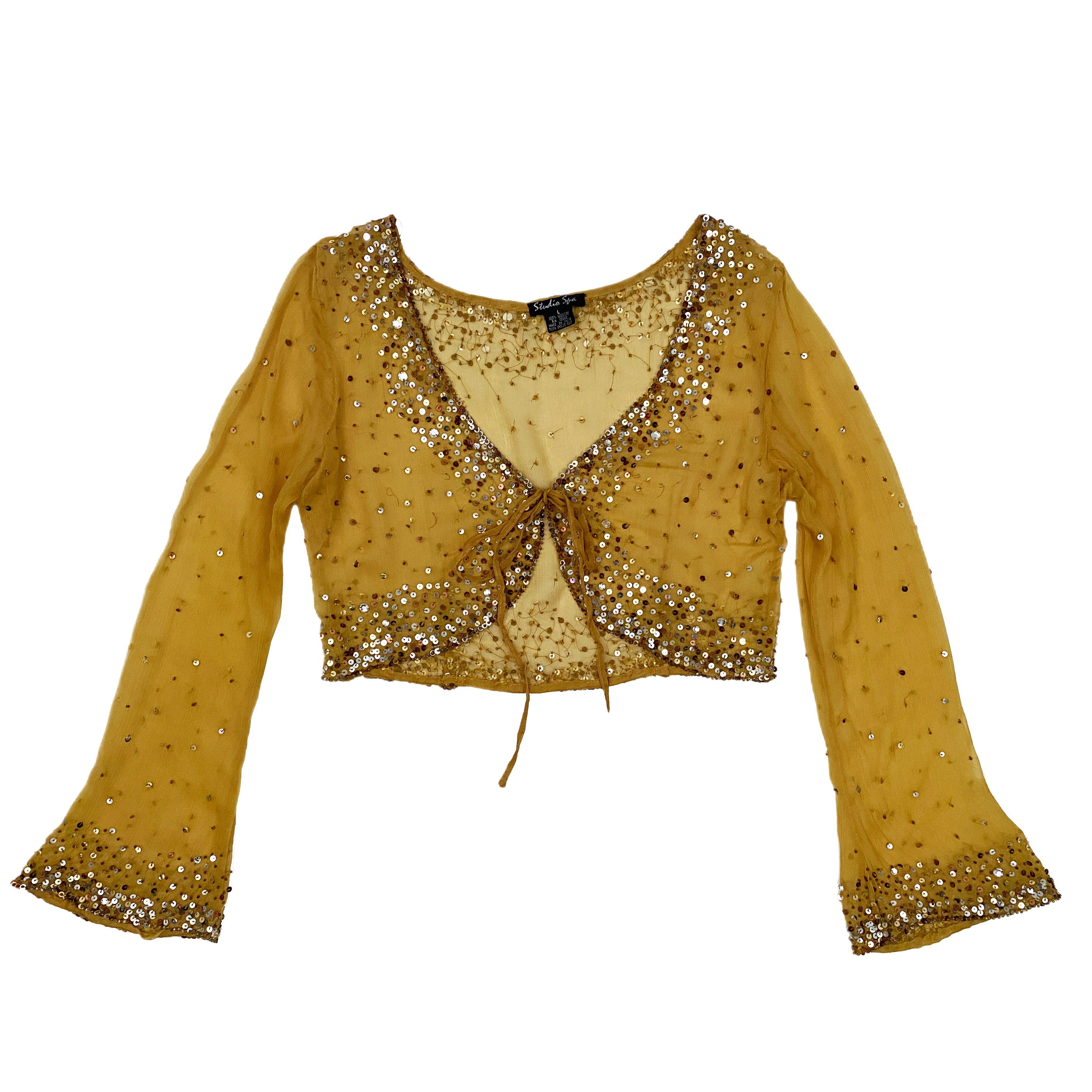 Sunburst Tie Front Top (M/L)