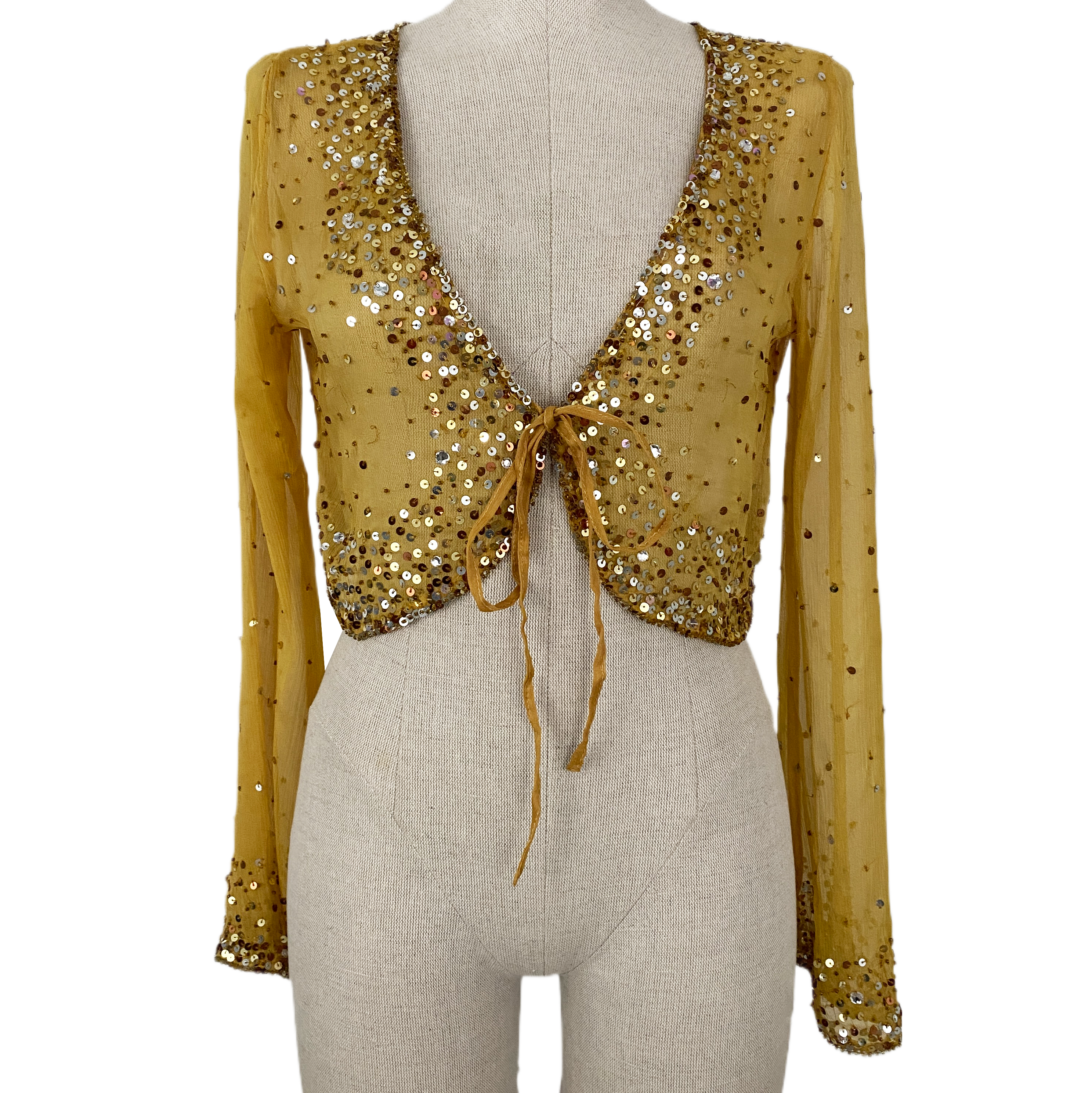 Sunburst Tie Front Top (M/L)