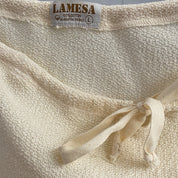 Creamy Cotton Asymmetrical Skirt (L)