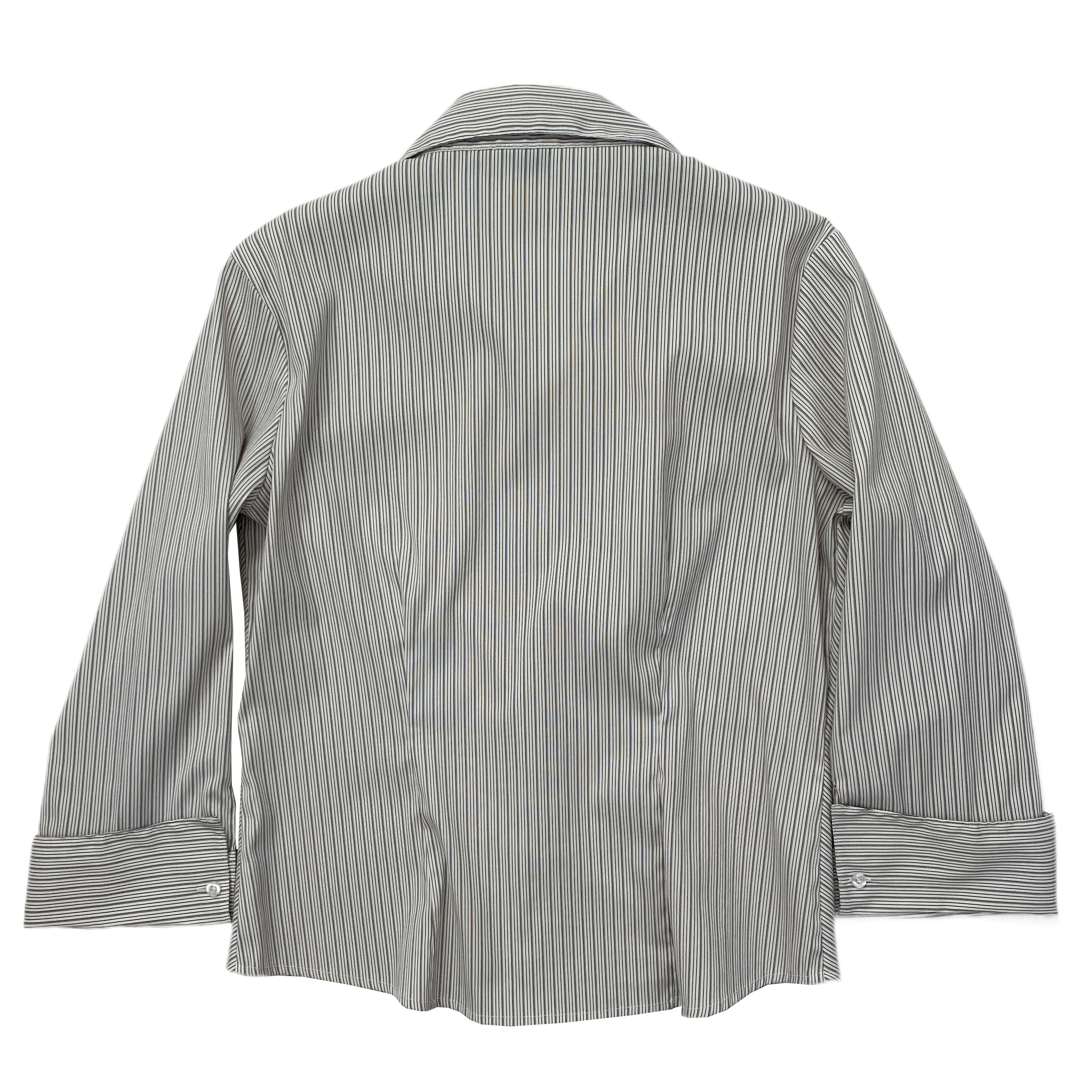 Double Zip Pinstripe Top (M)