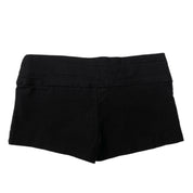 Y2K Noir Trouser Booty Shorts (S)