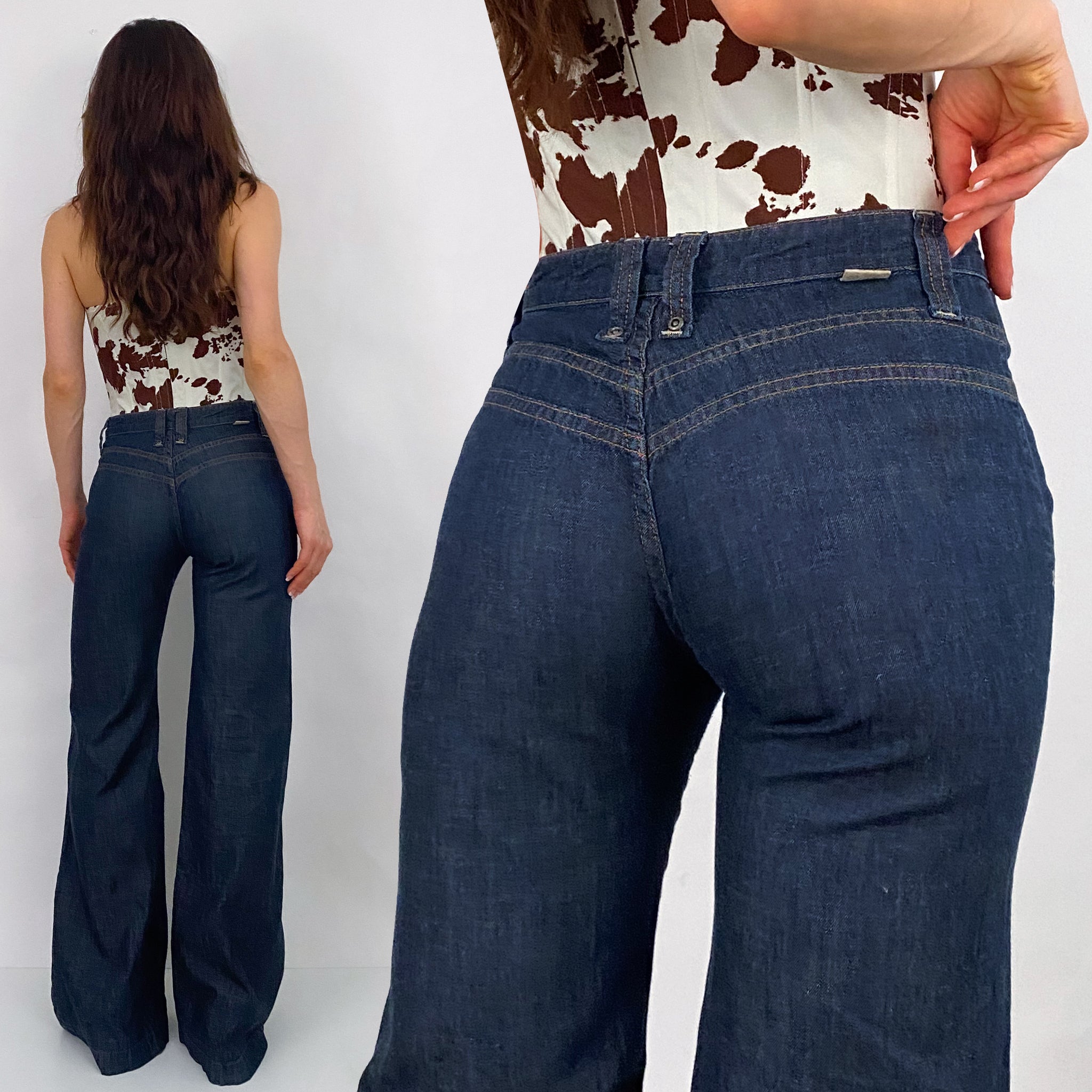 Wide Leg Jeans - Small (27)