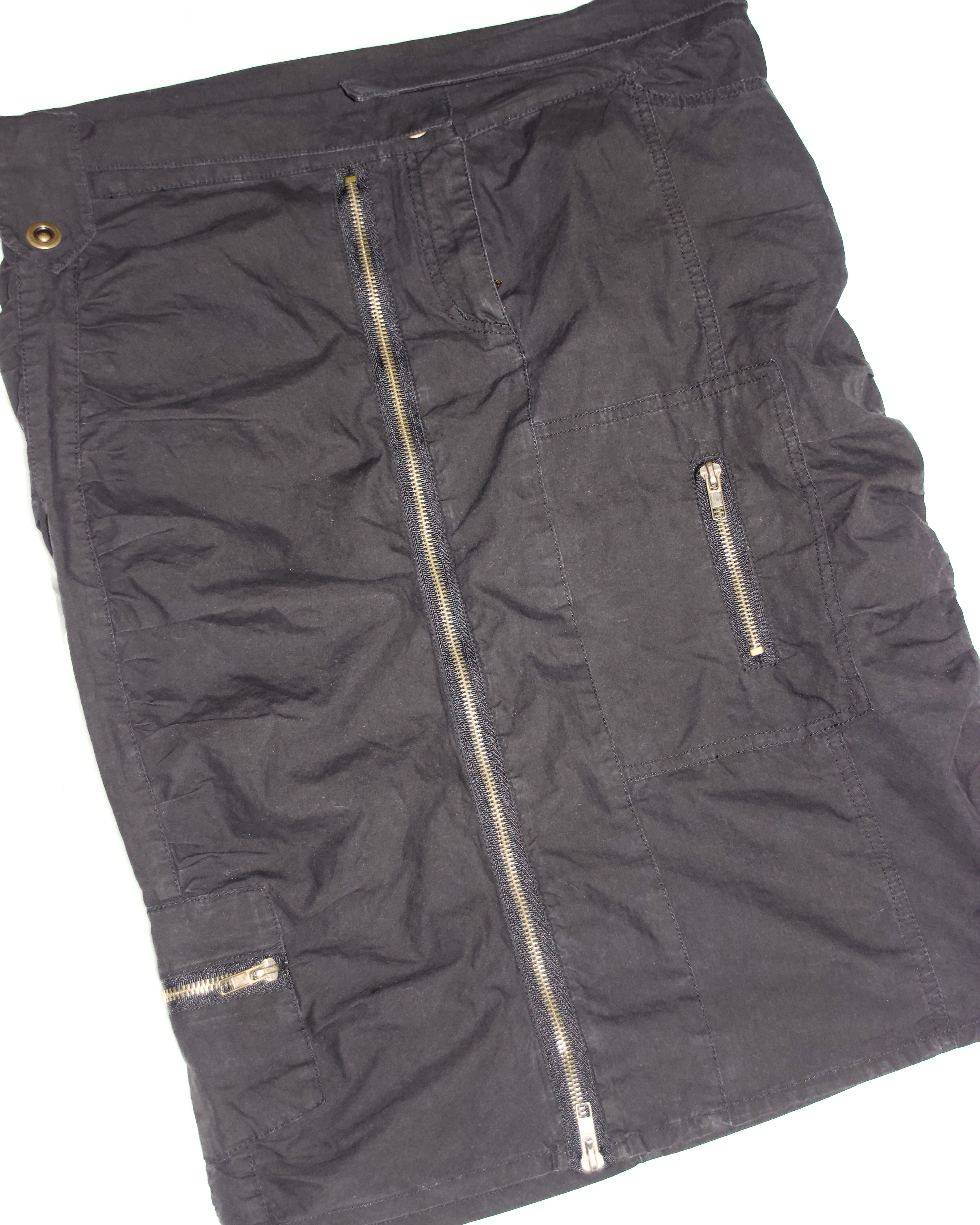 Y2K Subversive Utility Midi Skirt (S/M)