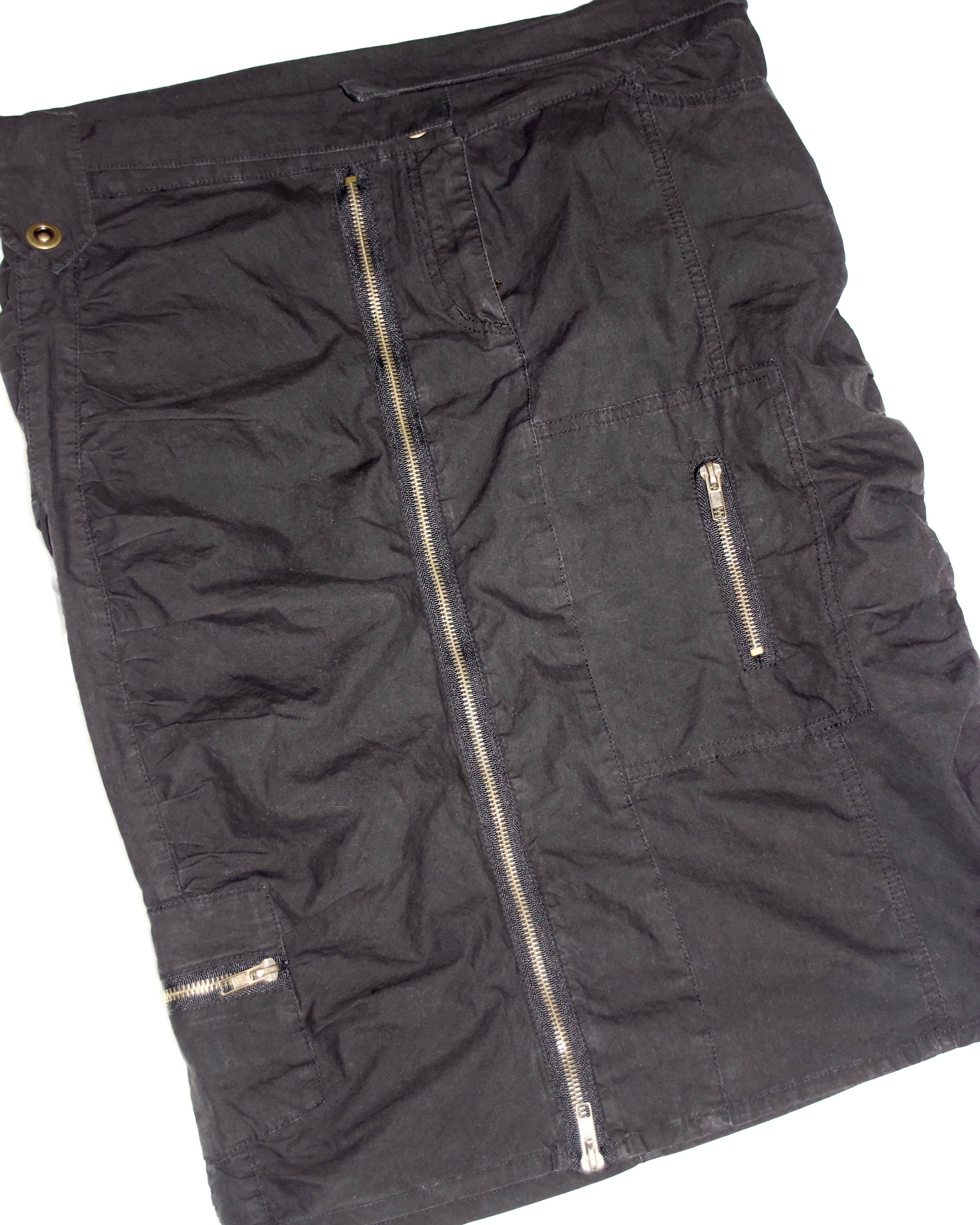 Y2K Foldover Utility Midi Skirt (S/M)