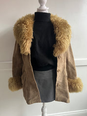 90s Penny Lane Suede & Faux Fur Jacket (XS/S)