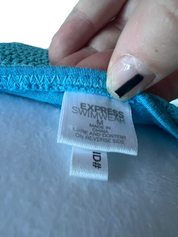 Y2K Blue Crochet Express Bikini