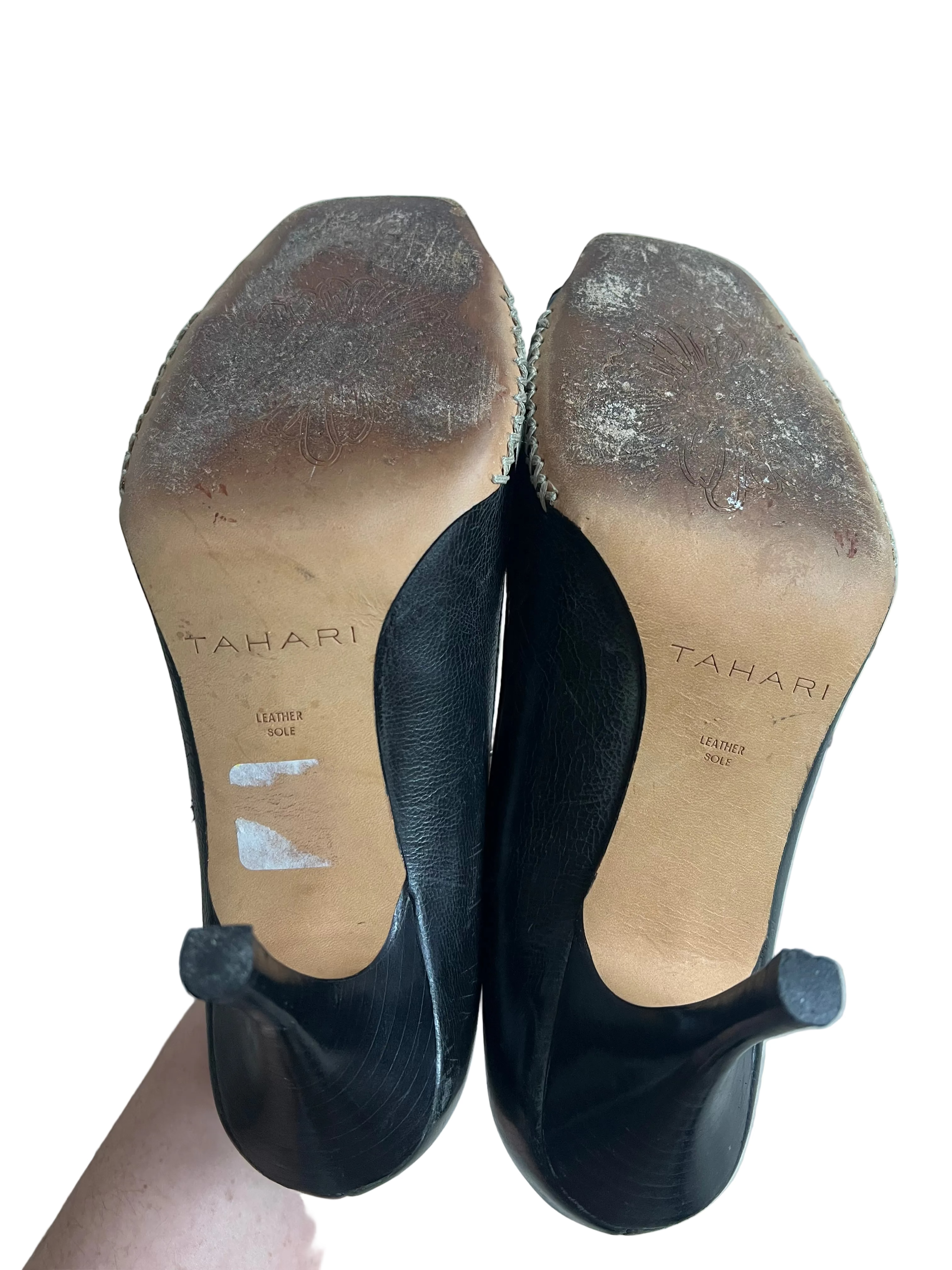 Y2K Buckle Leather Peep Toes (8)