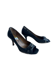 Y2K Buckle Leather Peep Toes (8)