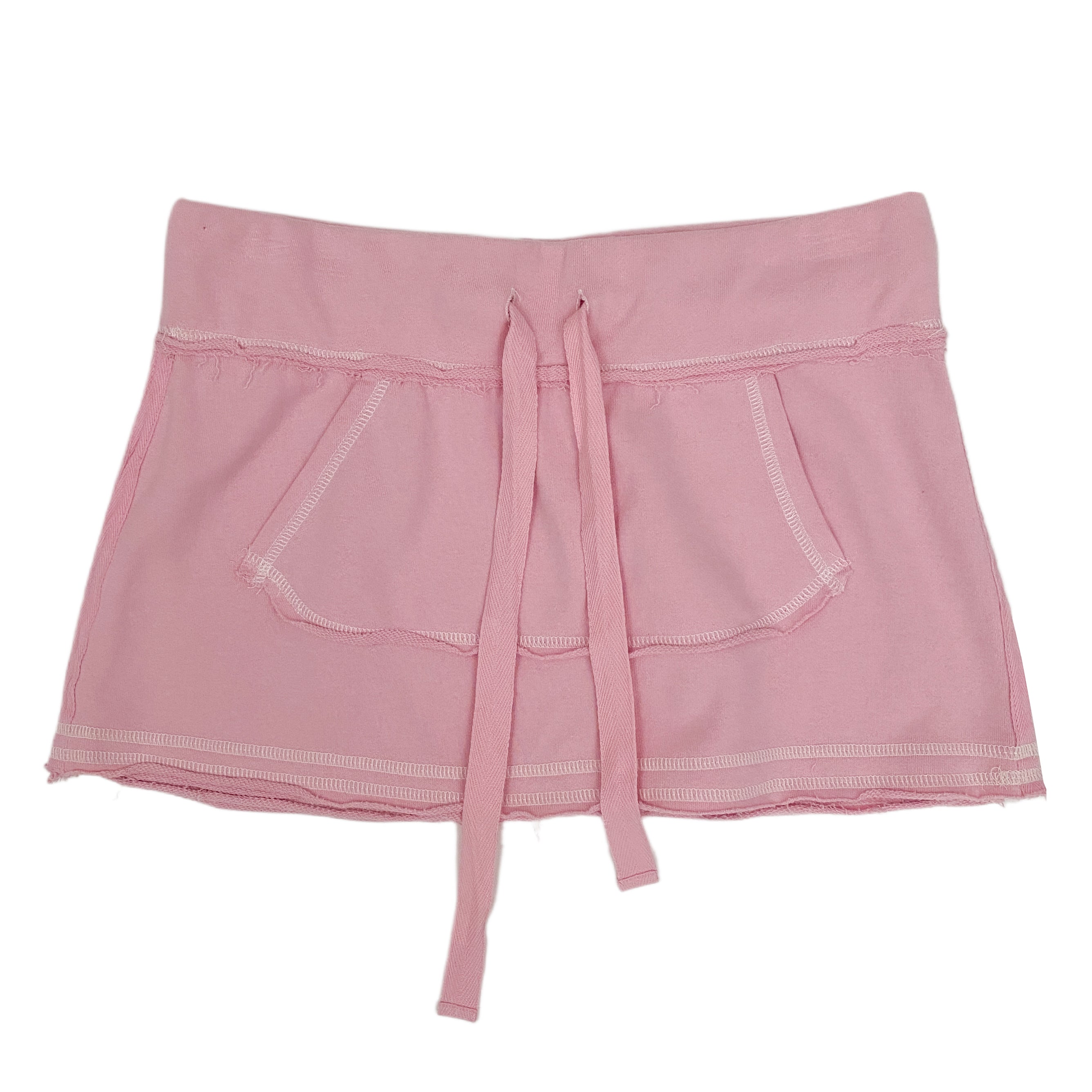 Y2K Powder Pink Mini Skirt (M)