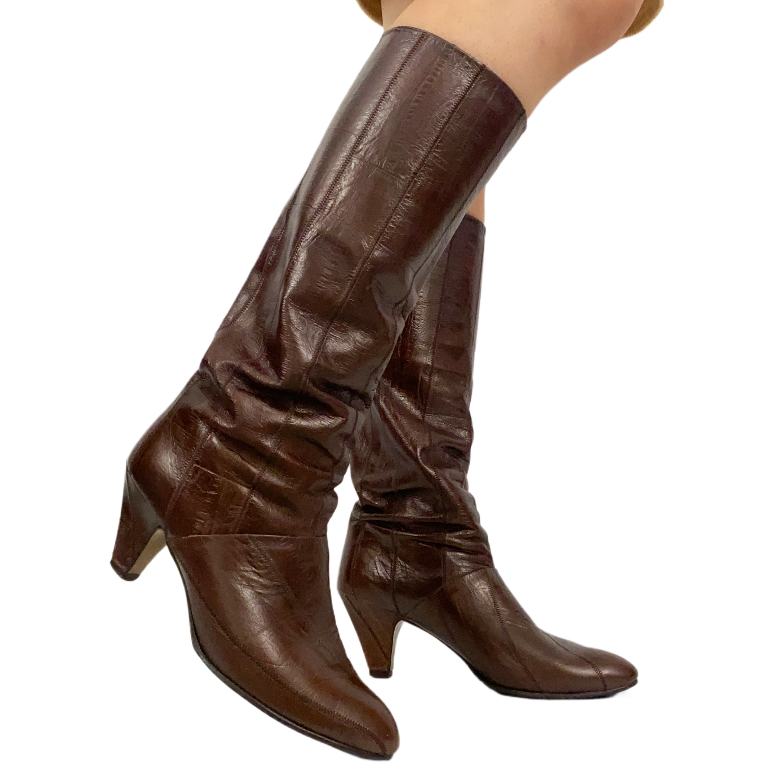 Vintage Brown Leather Boots (7)