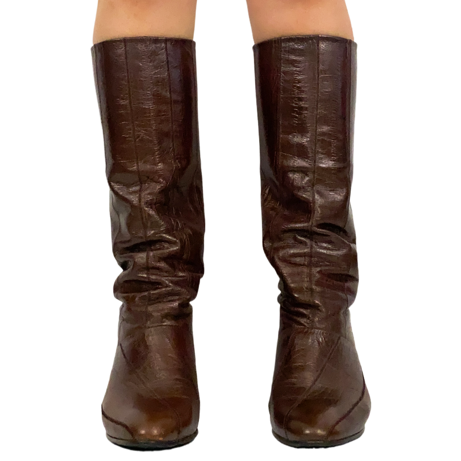 Vintage Brown Leather Boots (7)