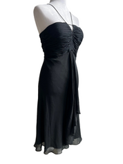 Vintage Y2K 100% Silk Midi Dress (S/M)