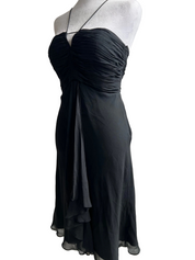 Vintage Y2K 100% Silk Midi Dress (S/M)