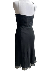 Vintage Y2K 100% Silk Midi Dress (S/M)