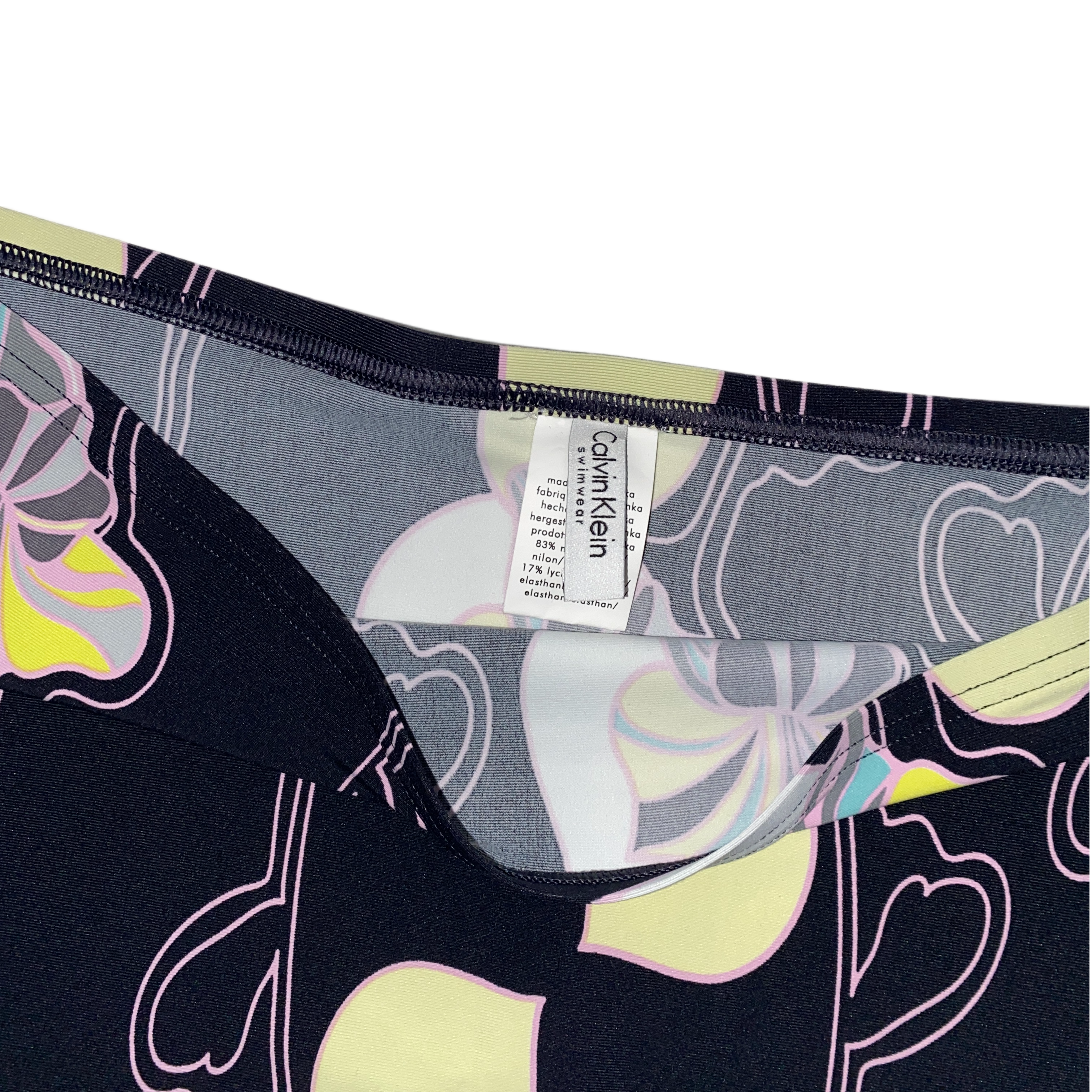 Noir Floral Low Rise Mini Skirt (L)