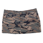 Camo Print Mini Skirt (M)