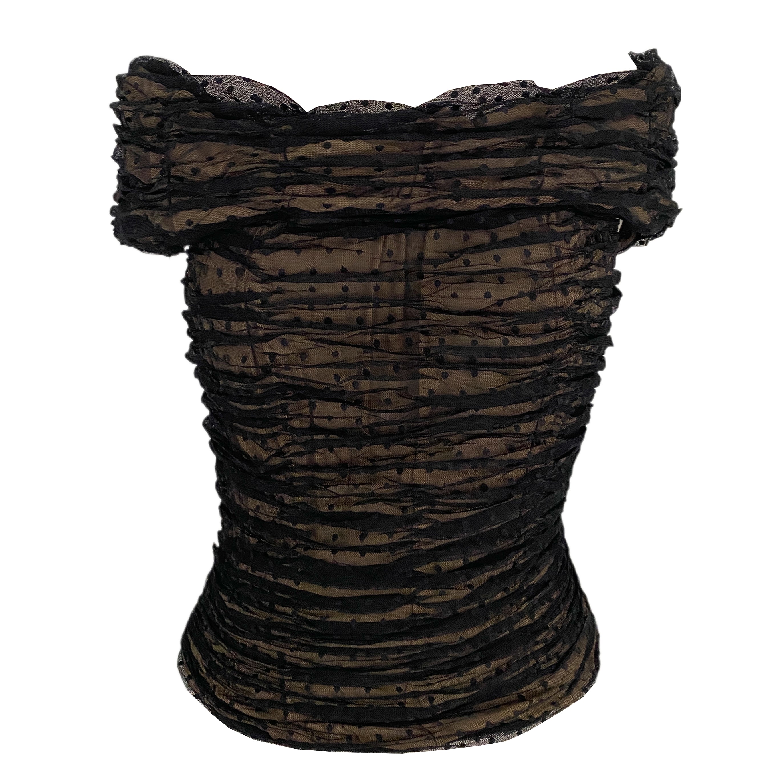Off The Shoulder Mesh Top (S/M)