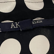 Black & White Silk Polka Dot Blouse (S)