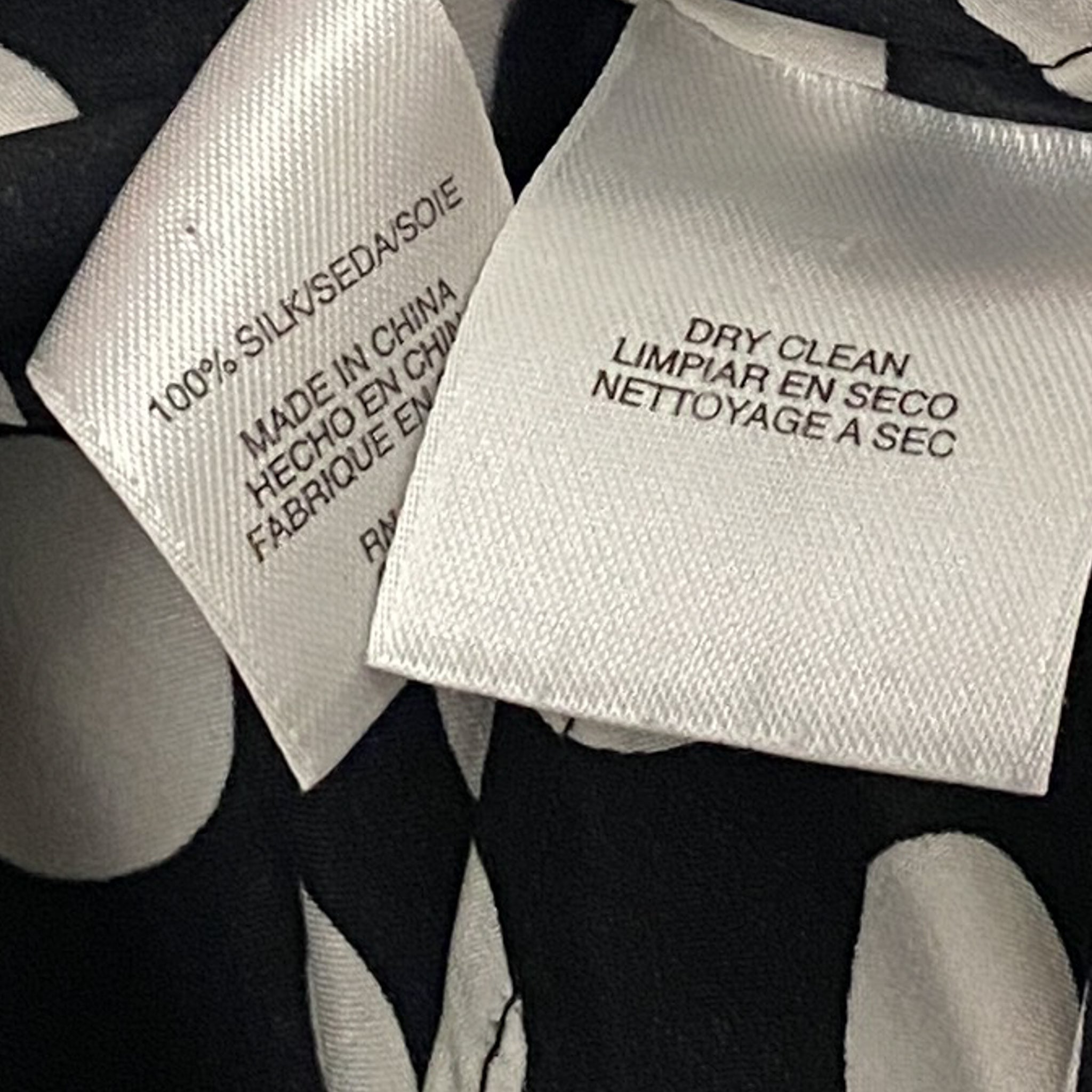 Black & White Silk Polka Dot Blouse (S)