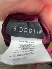 Y2K Crushed Velvet Mini Dress (XS/S)