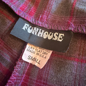 Vintage Lace Up Plaid Pants (XS/S)