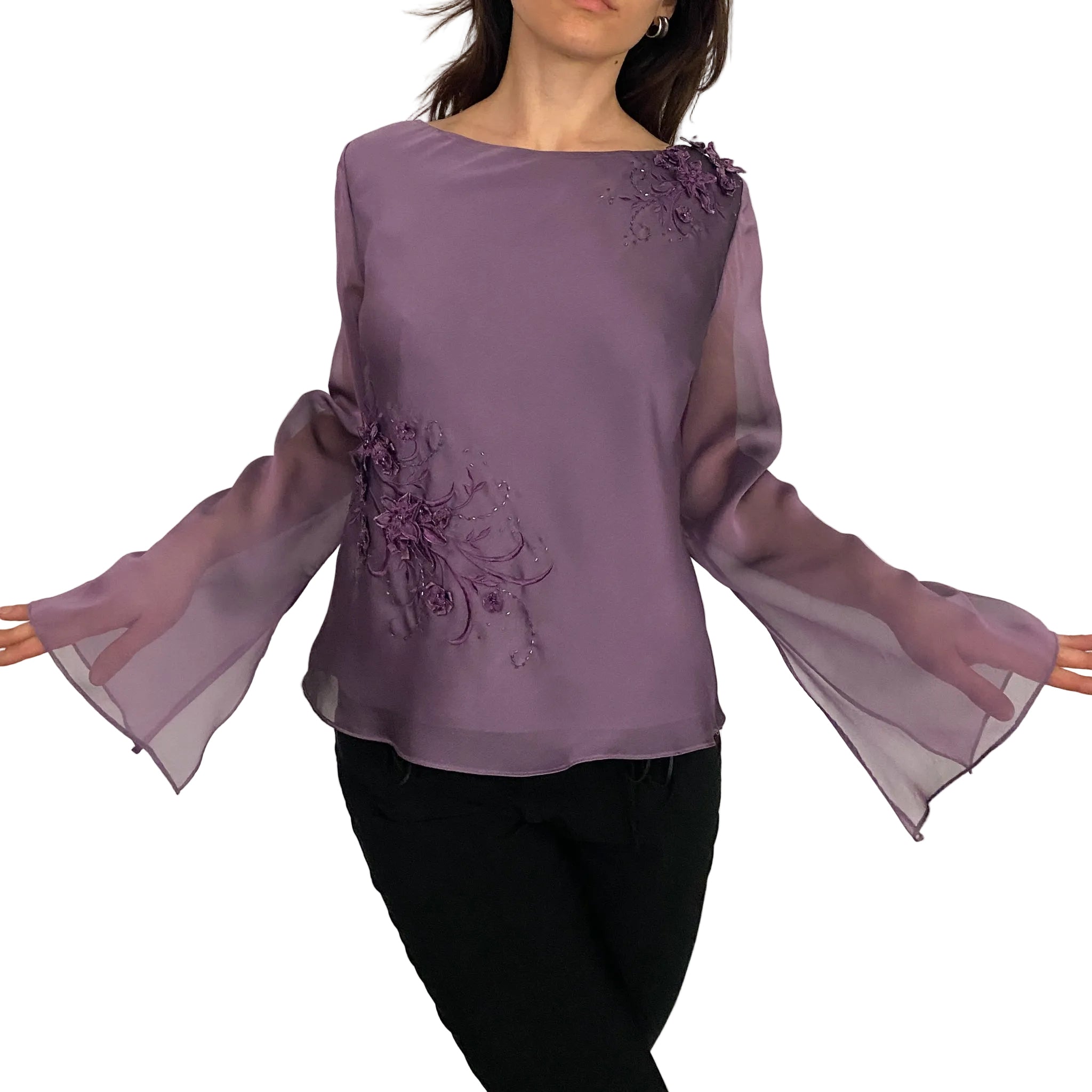 Purple Whimsy Embellished Fairy Top (L)