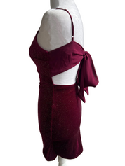 Y2K Crushed Velvet Mini Dress (XS/S)