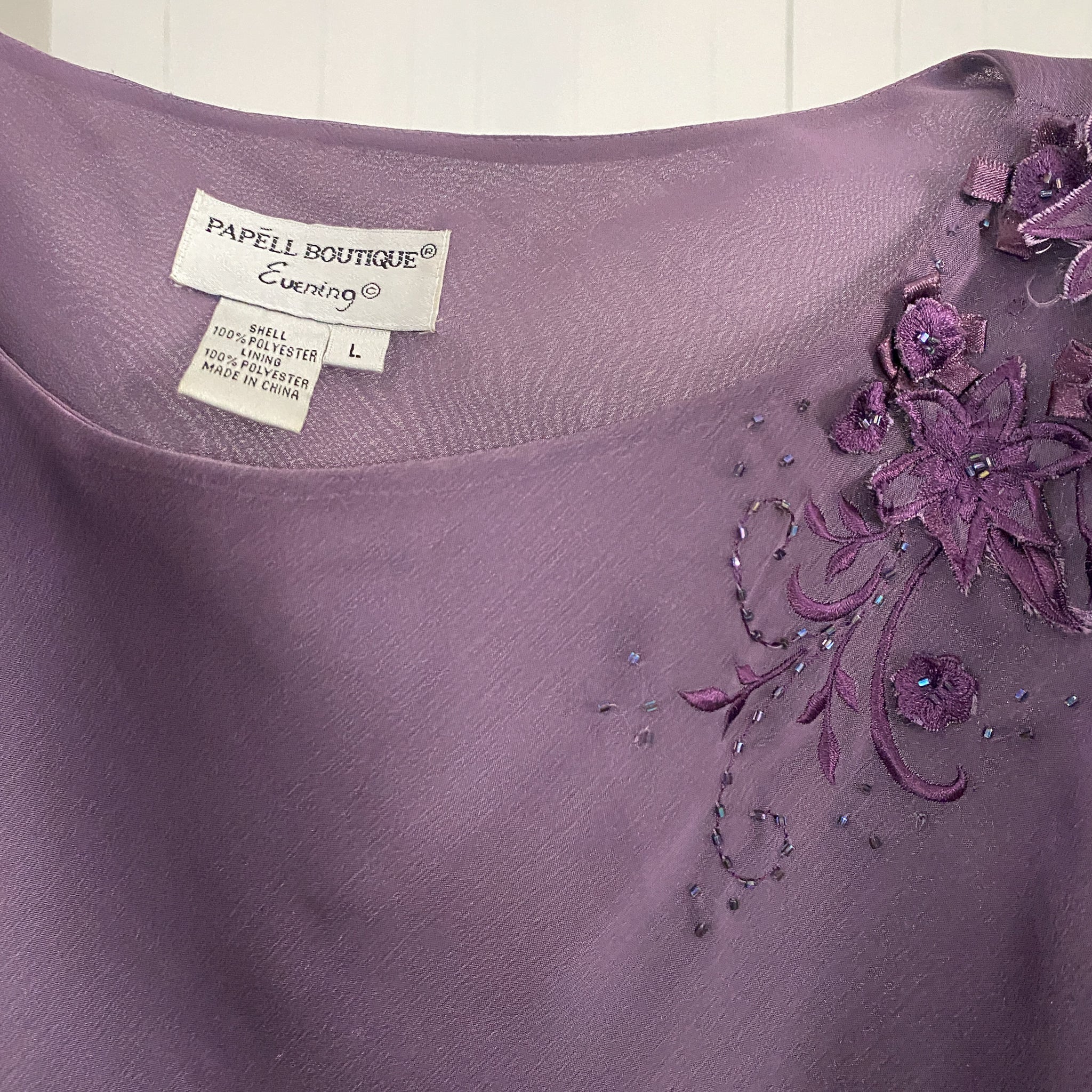 Purple Whimsy Embellished Fairy Top (L)