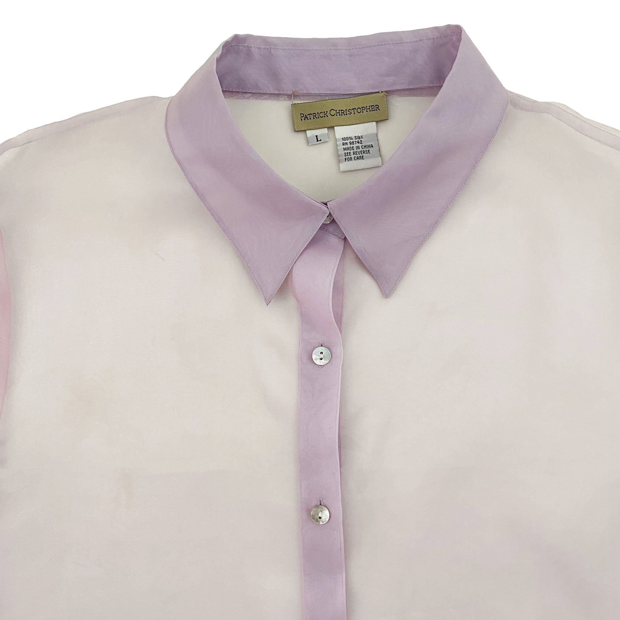 Lavender Silk Organza (L)