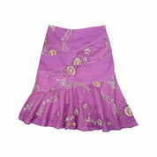 Rare West 36th Y2K Floral Beaded Embroidered Skirt (m)