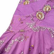 Rare West 36th Y2K Floral Beaded Embroidered Skirt (m)